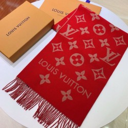 Sciarpa in lana Louis Vuitton Louis Vuitton Essential M79502 Rossa