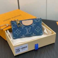 Borsa a tracolla LV per chiavi M82961 Monogram Denim Replica qualità specchio Replica Perfette Borsa a tracolla LV per chiavi M82961 Monogram Denim imitazioni