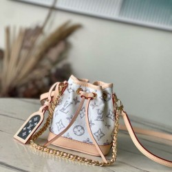 Borsa Louis Vuitton Nano Noe in tessuto monogram M83453 Replica qualità specchio Replica Perfette Borsa Louis Vuitton Nano Noe in tessuto monogram M83453 imitazioni