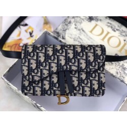 Marsupio Dior Oblique Saddle Blu