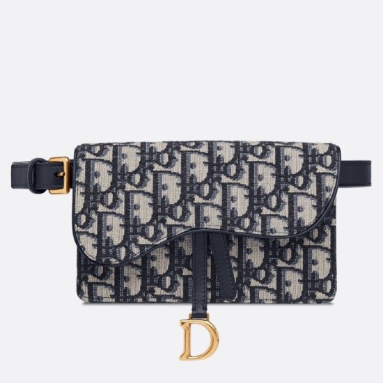 Marsupio Dior Oblique Saddle Blu