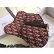 Marsupio Dior Saddle Tela bordeaux obliqua