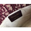 Marsupio Dior Saddle Tela bordeaux obliqua
