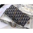 Pochette Dior Su Catena Obliqua Tela Blu Pochette Dior Su Catena Obliqua Tela Blu