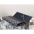Pochette Dior Su Catena Obliqua Tela Blu Pochette Dior Su Catena Obliqua Tela Blu