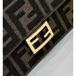 Portafoglio baguette Fendi su catena Borse Firmate Replica Fendi ricamo FF Marrone Portafoglio baguette Fendi su catena Borse Firmate Replica Fendi ricamo FF Marrone