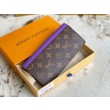 Qualità superiore replica Portafoglio LV Brazza LV M81538 Monogram Macassar