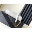Pouch YSL Saint Laurent Gaby con cerniera bianco trapuntato