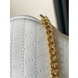 Pouch YSL Saint Laurent Gaby con cerniera bianco trapuntato