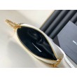 Pouch YSL Saint Laurent Gaby con cerniera bianco trapuntato