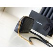 Pouch YSL Saint Laurent Gaby con cerniera trapuntato nero