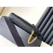 Pouch YSL Saint Laurent Gaby con cerniera trapuntato nero