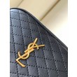 Pouch YSL Saint Laurent Gaby con cerniera trapuntato nero