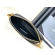 Pouch YSL Saint Laurent Gaby con cerniera trapuntato nero