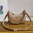 Prada Riedizione 1995 Mini Borsa Chaine Re-Nylon Beige