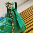 Prada Riedizione 1995 Mini Borsa Chaine Re-Nylon Verde