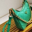 Prada Riedizione 1995 Mini Borsa Chaine Re-Nylon Verde