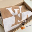 Sciarpa doppia grafica LV M79098 Beige