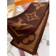 Sciarpa in cashmere con coperta LV Sweet Dreams LV M77379 Marrone