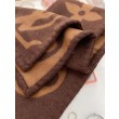 Sciarpa in cashmere con coperta LV Sweet Dreams LV M77379 Marrone