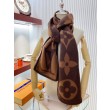 Sciarpa in cashmere con coperta LV Sweet Dreams LV M77379 Marrone