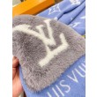 Sciarpe LV Cold Reykjavik Cashmere LV M76342 Blu