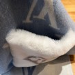 Sciarpe LV Cold Reykjavik Cashmere LV M76342 Blu