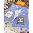 Sciarpe LV Cold Reykjavik Cashmere LV M76342 Blu