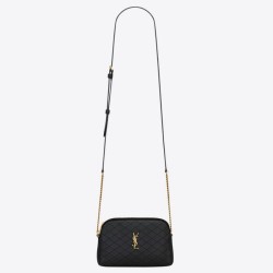 Replica Perfette Pouch YSL Saint Laurent Gaby con cerniera trapuntato nero imitazioni