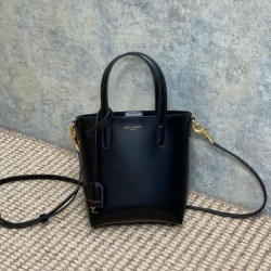 Replica Perfette Imitazione Borsa tote YSL Saint Laurent mini Toy Shopping Nera imitazioni