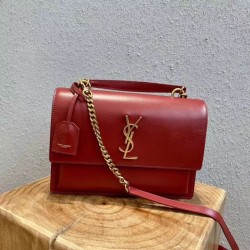 Borse Replica YSL Saint Laurent nuova media Sunset nera qualità specchio Replica Perfette Borse YSL Saint Laurent nuova media Sunset nera imitazioni