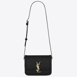 Replica Perfette Imitazioni borse griffate piccola YSL Saint Laurent Solferino Pelle di vitello nera imitazioni