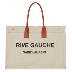 Replica Perfette Imitazione Borsa tote YSL Saint Laurent Rive Gauche con manico marrone chiaro imitazioni
