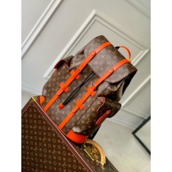 Zaino LV Christopher MM Zaino LV Uomo M46814 Monogram Macassar Orange