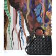 Borse Replica tote grande Christian Dior Supple Lady Dior M0584 oro nero Borse Replica tote grande Christian Dior Supple Lady Dior M0584 oro nero