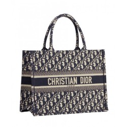 Imitazione Borsa Replica 1:1 tote piccola Christian Dior blu scuro