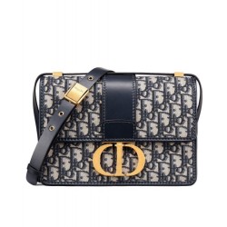 Imitazione Christian Dior 30 Montaigne Flap Borse Replica Blu scuro imitazioni perfette
