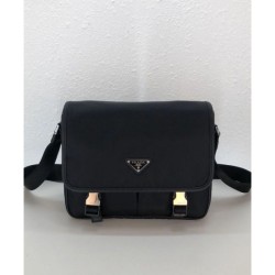 Replica 1:1 Borse a tracolla Prada in nylon 2VD769 nera Outlet Borse Replica a tracolla Prada in nylon 2VD769 nera imitazioni perfette
