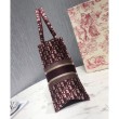 Imitazione Borsa tote piccola Christian Dior rossa