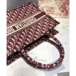 Imitazione Borsa tote piccola Christian Dior rossa
