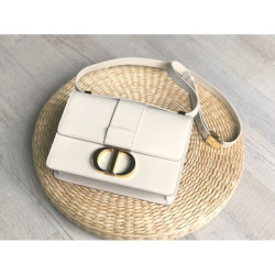 Imitazione Christian Dior 30 Montaigne Flap Borsa Replica 1:1 Bianco