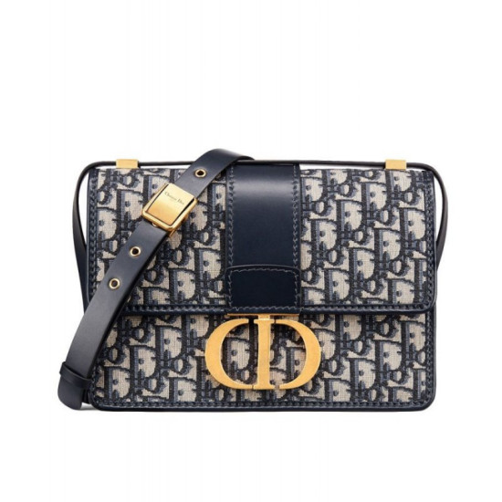 Imitazione Christian Dior 30 Montaigne Flap Borse Replica Blu scuro Imitazione Christian Dior 30 Montaigne Flap Borse Replica Blu scuro
