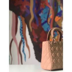 Replica 1:1 Borsa Christian Dior Lady Dior Ultra-Matte Borse Albicocca Outlet Borsa Christian Dior Lady Dior Ultra-Matte Borse Albicocca imitazioni perfette