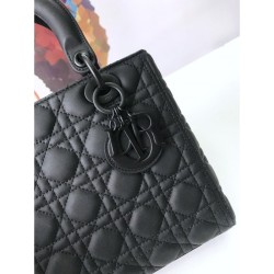 Replica 1:1 Borse Christian Dior Lady Dior Ultra-Matte Nero Outlet Borse Replica Christian Dior Lady Dior Ultra-Matte Nero imitazioni perfette