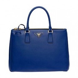 Prada Galleria Soft Leather Tote Bag 1BA274 Dark Blue
