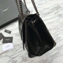 Riproduzione Fedele YSL Saint Laurent Nolita Borse Nero imitazioni Replica Alta Qualità YSL Saint Laurent Nolita Borse Nero