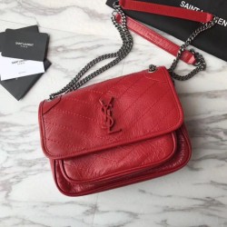 Replica Alta Qualità YSL Saint Laurent Medium Niki Chain Borse Rossa