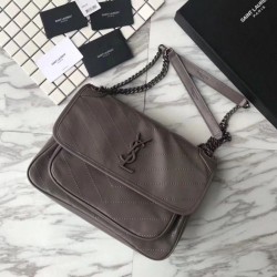 YSL Saint Laurent Medium Niki Chain Borse Grigia YSL Saint Laurent Medium Niki Chain Borse Grigia