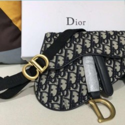 Cloni Firmate Cintura Christian Dior Saddle Camouflage Pouch Nero imitazioni
