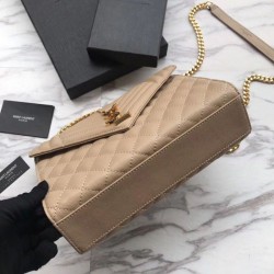 Dettagli perfetti Busta bustina YSL Saint Laurent Albicocca goffrata grana Dupe Perfetta Cloni Firmate Dettagli perfetti Busta bustina YSL Saint Laurent Albicocca goffrata grana imitazioni